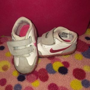 Size 4 Nikes with glittery soles